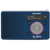 Technisat Digitradio 1 uur iNFO Editie donkerblauw/zilver - mono (DAB+, VHF), Radio, Zilver