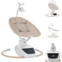 Kikkaboo Beemoove Electric Swing Beige Kinderen