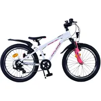 Volare XC Race Kinderfiets - 20 inch - Wit Roze - 7 versnellingen