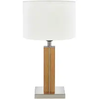 HerzBlut Tafellamp Dana, hout licht, Woon-/ Eetkamer, Hout, Modern, tafellamp