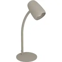 Eglo Carlo Tafellamp - Bureaulamp - E14 - 46 cm - Zandkleur/Beige/Crème - Kantelbaar