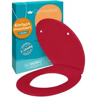 Calmwaters Original - WC-bril - Rood - Duroplast - Softclose - Afneembaar