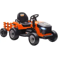 AIYAPLAY Elektrische Rij-Auto voor Constructie Kunststof, Metaal 139L x 58B x 55H cm Oranje