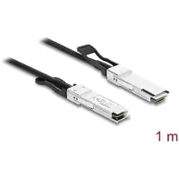 DeLOCK Twinax Cable QSFP+ male to QSFP+ male 40 Gbps 1 m
