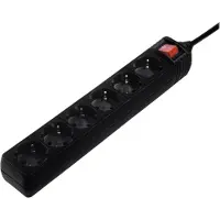 Hama 137266 Stekkerdoos 6-voudig Schakelaar 5m Zwart