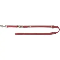 Trixie hondenriem premium verstelbaar sangria rood 200x1,5 cm