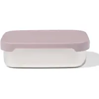 HEMA Lunchbox 14.3x18.9x5.8cm rvs donkerroze (donkerroze)