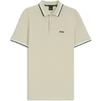 BOSS Heren Beige Paddy-polo (XL), Casual, Katoen, Korte mouwen 50469055