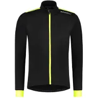 Rogelli Core Heren Fietsshirt - Lange mouw - 3 achterzakken - Zwart/Fluor