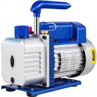 Vevor Vacuümpomp Vacuumpomp Airco 9 Cfm 745W(1 Hp) roterende 2-traps vacuümpomp Koelmiddelmeters Gereedschappen Airconditioning