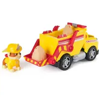 Ryhmä Hau - Brandweerredding - Rubble's kiepwagen - speelgoedauto met speelfiguur