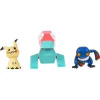 Pokémon - Battle Figure 3 Pack Croagunk, Mimikyu, Porygon