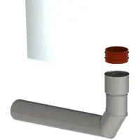 Burgerhout Steunbocht Rvs 80-80 87° Fixed-flex