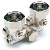 Comap H-onderblok recht 1-pijps 3/4" x M22 afsluitbaar