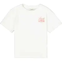Garcia Shirt lichtblauw / citroengeel / lichtrood / wit