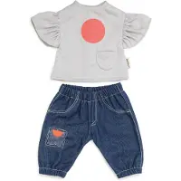 Skrållan Spel blauw denim / lichtgrijs / koraal