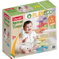 Quercetti Playbio Spiral Tower Evo 10 Pieces Transparant Kinderen
