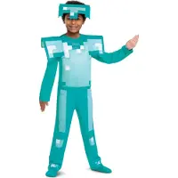 Disguise MINECRAFT (MOJANG), Diamond Armor Fancy Aankleden, Maat M (7-8 jaar), Jongens