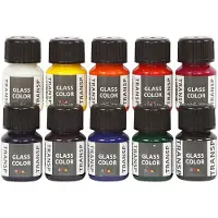 Creative toys Glass Transparent Painting Kit 35ml 10 Units Veelkleurig Kinderen