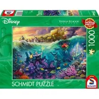 Schmidt puzzel Disney De Kleine Zeemeermin Ursula 1000 stukjes legpuzzel.