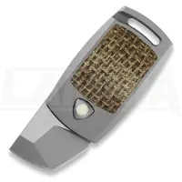 Audacious Concept IMP - Magnacut - Titanium + Brown Burlap Micarta vouwmes