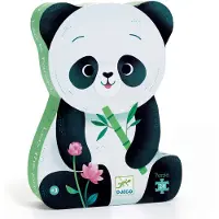 Djeco Kinderpuzzel Silhouet Panda 24 stukjes