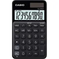 Casio SL-310UC-BK Zakrekenmachine Zwart Aantal displayposities: 10 werkt op zonne-energie, werkt op batterijen (b x h x