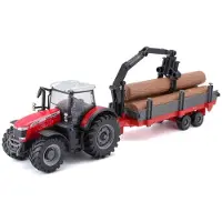 Bburago Massey Ferguson 8740S met hout