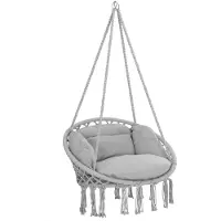 Detex Hangstoel Lichtgrijs 80x60x140cm