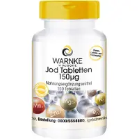 Warnke Vitalstoffe GmbH Vitalstoffe | Jodiumtabletten 150 µg 100 St Gecomprimeerde tabletten