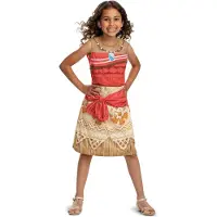 Disney Princess DISNEY - MOANA, kostuum Moana/Vaiana Classic, Maat S (5 - 6 jaar), Meisjes