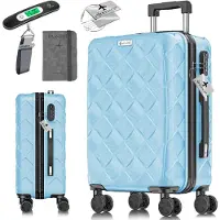 Kesser Reiskoffer met Wielen 120L | Groote Koffer inclusief Paspoorthouder & kofferweegschaal & bagagelabel | Trolley Koffers met TSA Cijferslot - Blauw