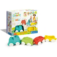 Clementoni - Sensorische trein - Baby speelgoed - Zachte trein - Soft Clemmy - Handvaardigheid - 6-36 maanden