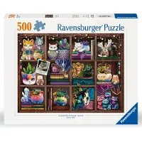 Ravensburger puzzel Cubby Cats and Succulents - Legpuzzel - 500 stukjes