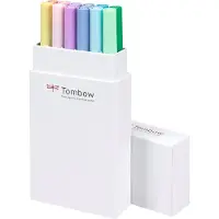 Tombow ABT Dual Brush Tekenpennen - Brushpennen - Pastel kleuren - Set van 12 stuks