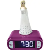 Lexibook - Disney Frozen 2 Elsa Digitale Alarmklok voor Kinderen met Nachtlampje, Snooze