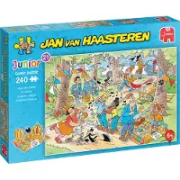 Jan Van Haasteren Junior Junior 21 - De vrijmarkt - 240 stukjes puzzel - Legpuzzel voor kinderen, Vanaf 6 jaar