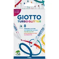 Giottos 8 glitterstiften Turbo