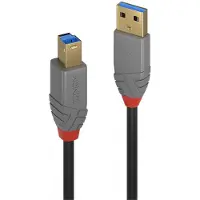 Lindy 36743 USB-kabel USB 3.2 Gen1 USB-A stekker, USB-B stekker 3.00 m Zwart