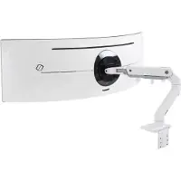 Ergotron HX Arm Desk Mount HD Tafelbeugel voor monitor Aantal monteerbare displays: 1 Display(s) 38,1 cm (15) - 124,5 cm (49) Wit Draaibaar, In hoogte