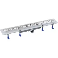 Aqualine Marmi Vloerafvoer met RVS rooster, L-710, DN50