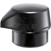 HALDER SIMPLEX Impact Insert Rubber Samenstelling, Zwart, 80S