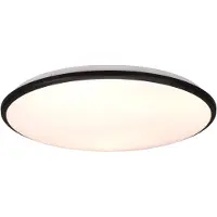 RL Zwarte led plafonnière Limbus Ø 50cm R67021932