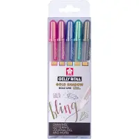 Sakura Gelschrijver Gelly Roll Gold Shadow set à 5 kleuren