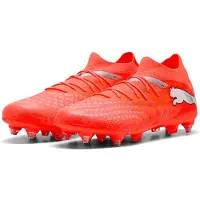 Puma Future 9 Match IJzeren-Nop Voetbalschoenen (SG) Felrood Zilver Zwart