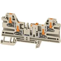 Weidmuller 2898720000 Scheidings- en meetserieklem Steekaansluiting Beige 50 stuk(s)