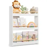 Songmics Kinderboekenkast met legplanken voor speelgoed en boeken, 60B cm