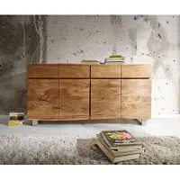 DELIFE Dressoir Live-Edge 172 cm acacia natuur 4-deuren 4 laden