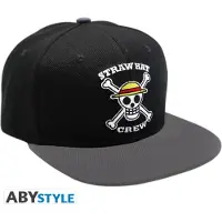 One Piece - Snapback Cap - Black & Grey - Skull