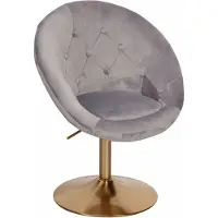 Wohnling Loungestoel WL6.299 Fluwelen hoes Grijs